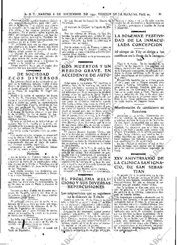 ABC MADRID 08-12-1931 página 21