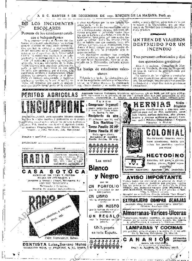 ABC MADRID 08-12-1931 página 40