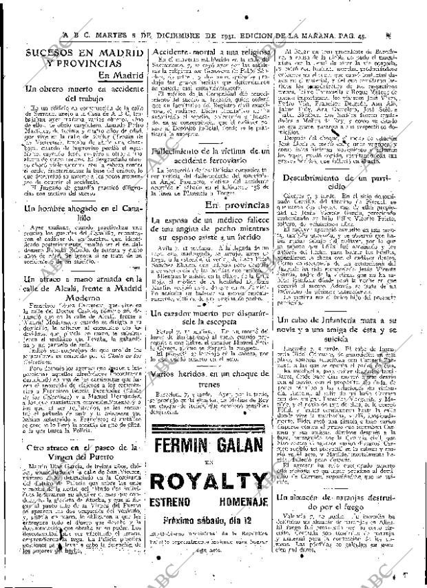 ABC MADRID 08-12-1931 página 45