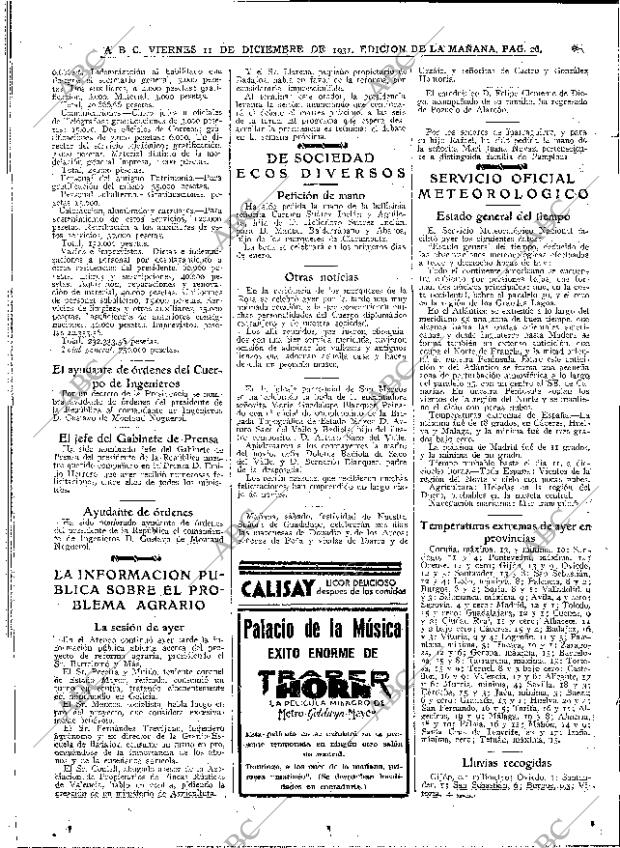 ABC MADRID 11-12-1931 página 26