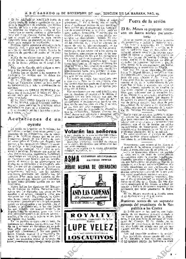 ABC MADRID 19-12-1931 página 23