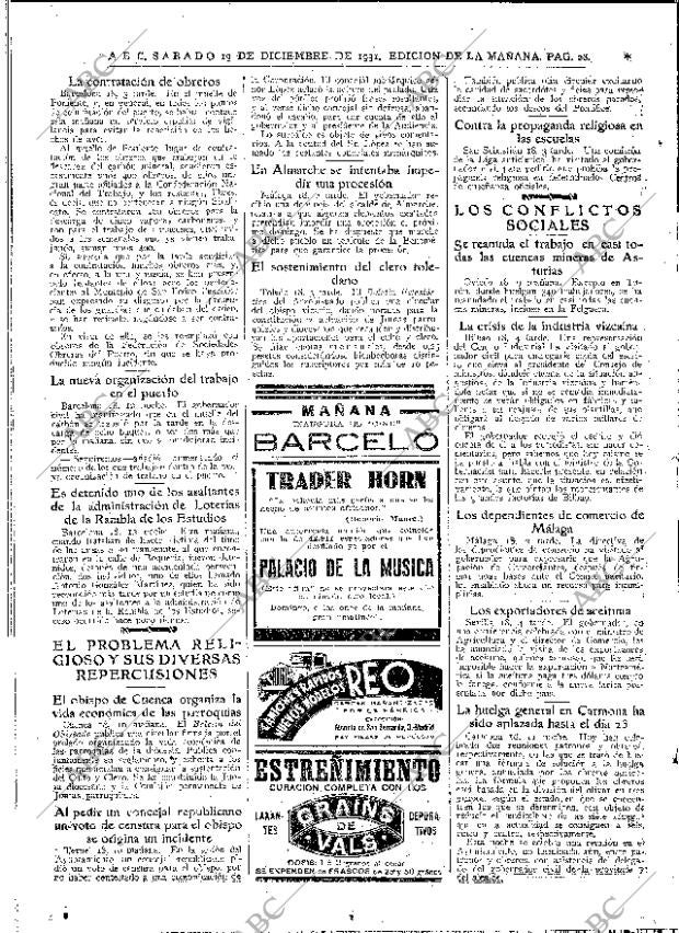 ABC MADRID 19-12-1931 página 28