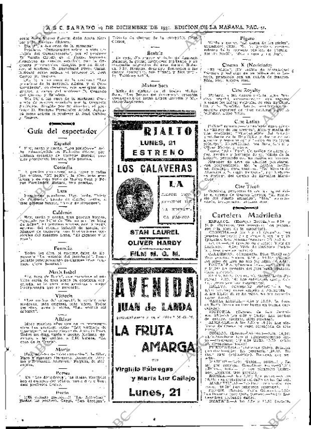 ABC MADRID 19-12-1931 página 41