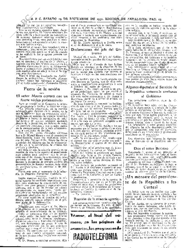 ABC SEVILLA 19-12-1931 página 23