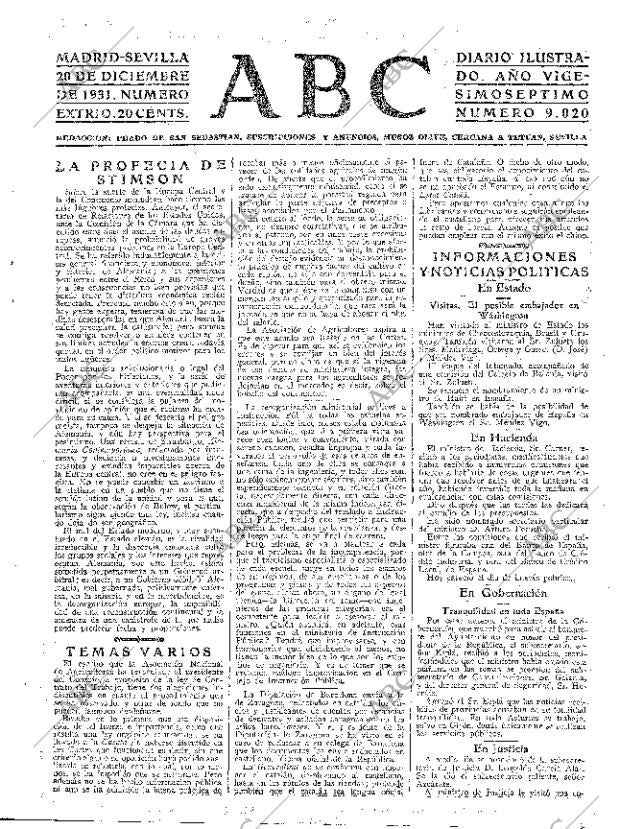 ABC SEVILLA 20-12-1931 página 25