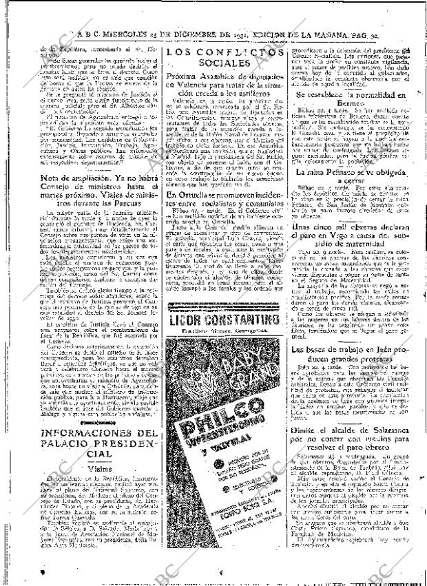 ABC MADRID 23-12-1931 página 30