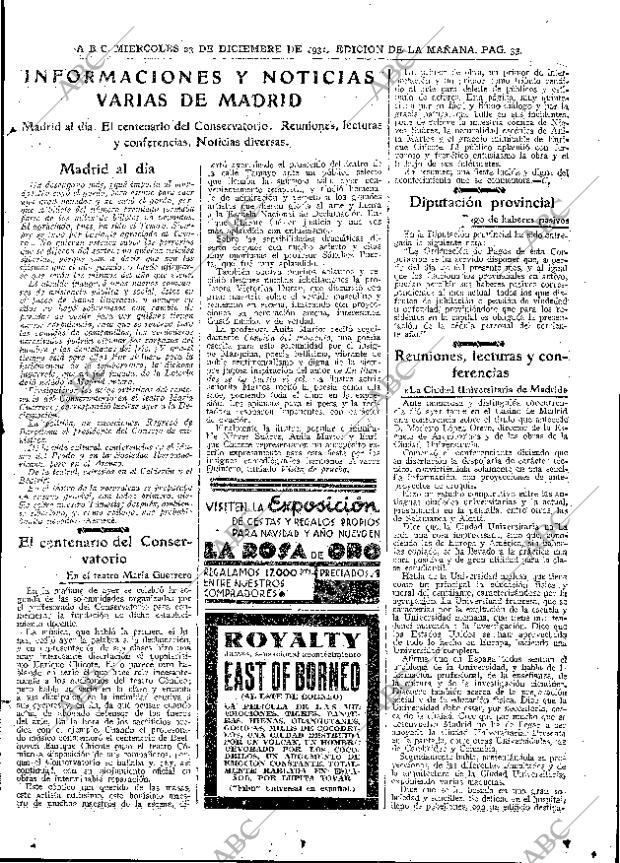 ABC MADRID 23-12-1931 página 33