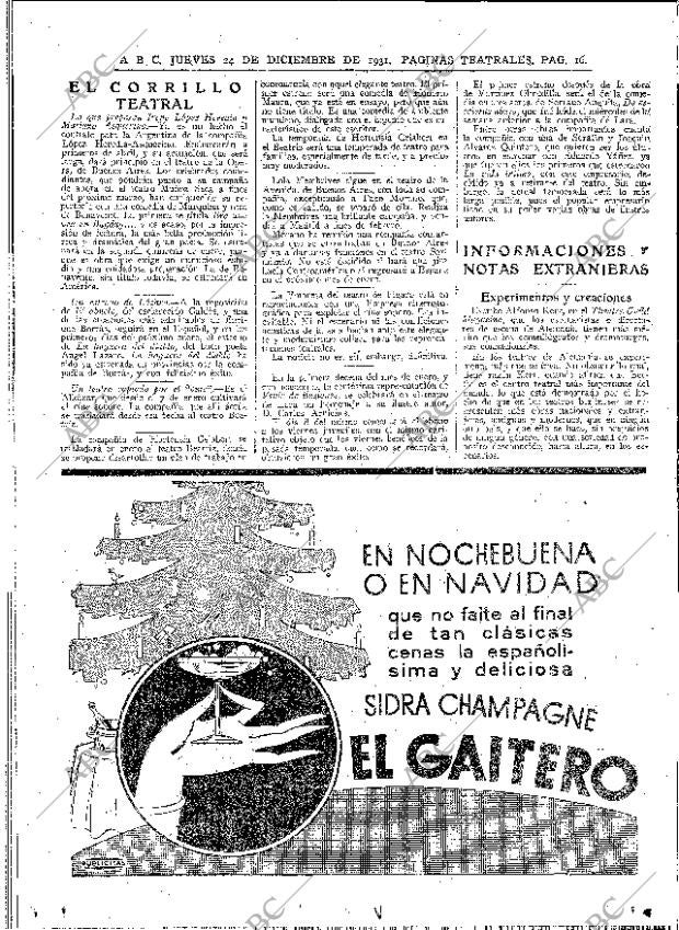 ABC MADRID 24-12-1931 página 16
