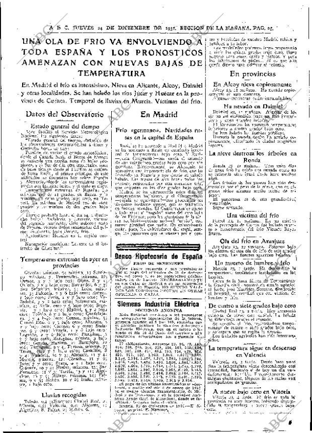 ABC MADRID 24-12-1931 página 25