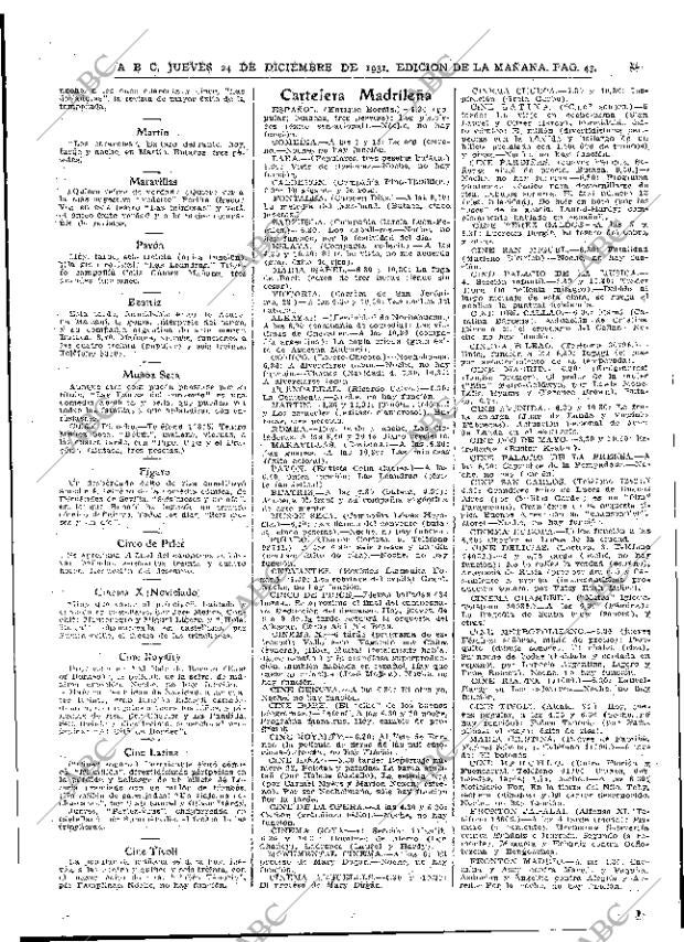 ABC MADRID 24-12-1931 página 43