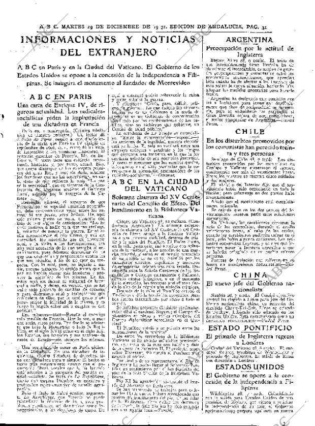 ABC SEVILLA 29-12-1931 página 31