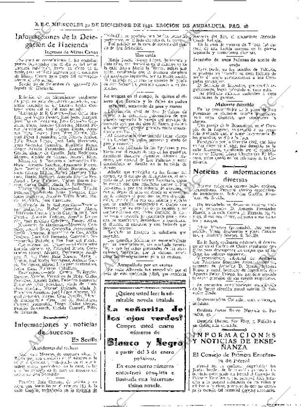 ABC SEVILLA 30-12-1931 página 26