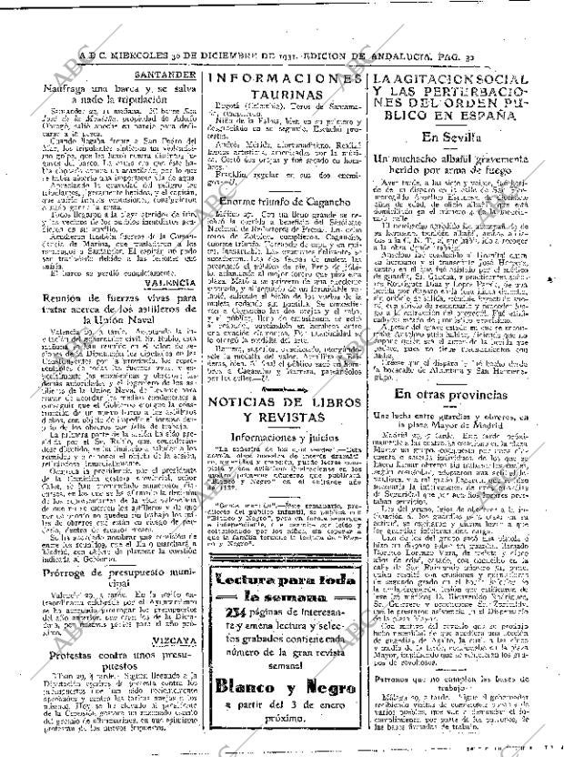 ABC SEVILLA 30-12-1931 página 32