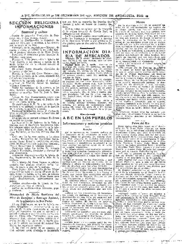 ABC SEVILLA 30-12-1931 página 44
