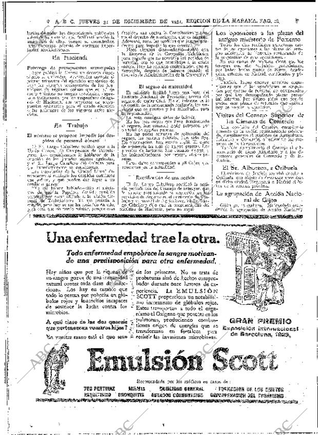ABC MADRID 31-12-1931 página 18