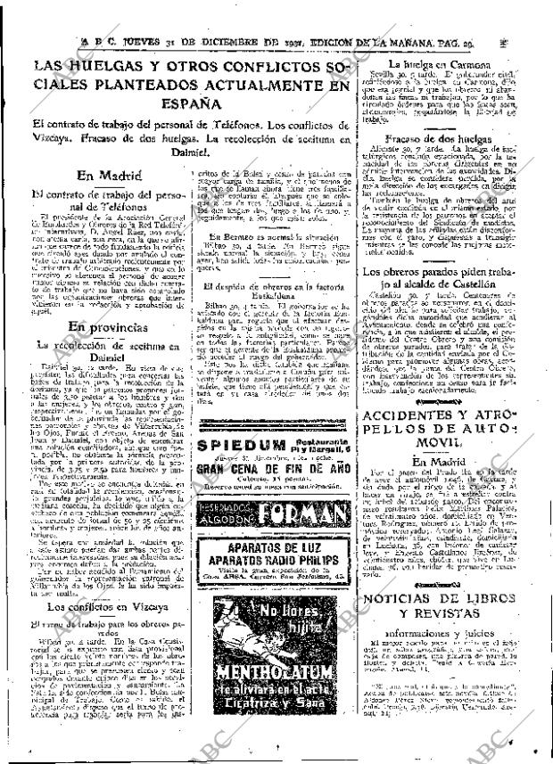 ABC MADRID 31-12-1931 página 29