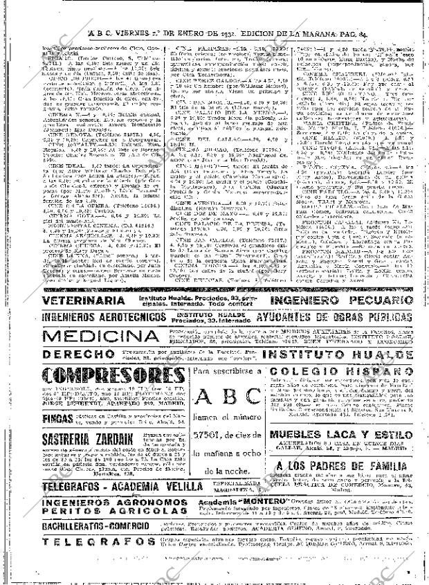 ABC MADRID 01-01-1932 página 84
