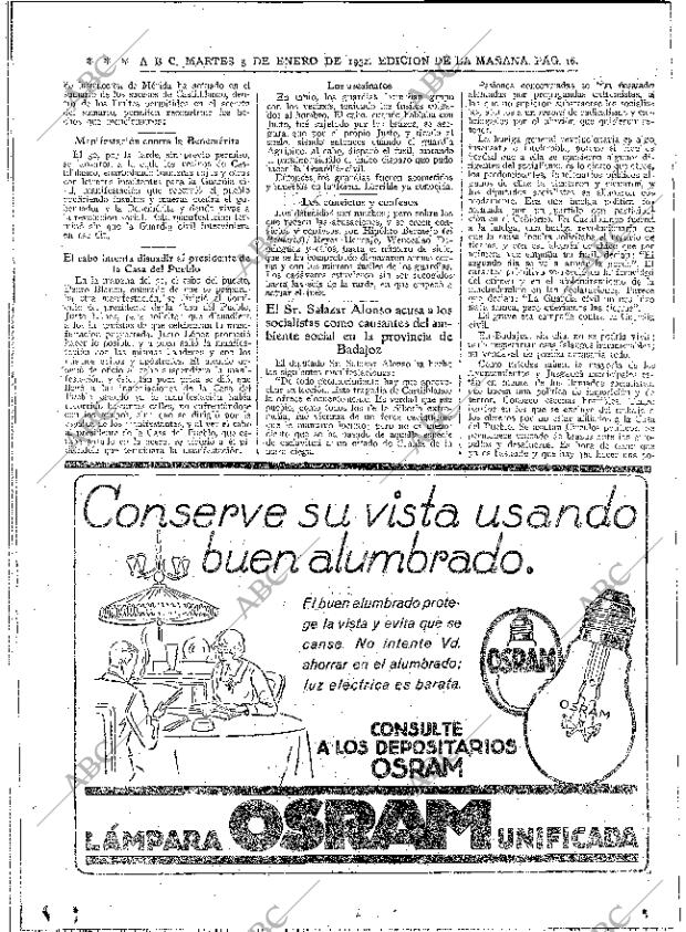 ABC MADRID 05-01-1932 página 16