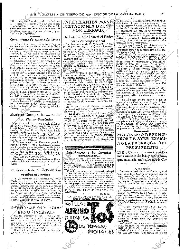 ABC MADRID 05-01-1932 página 17