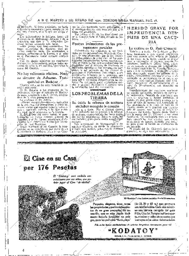 ABC MADRID 05-01-1932 página 18