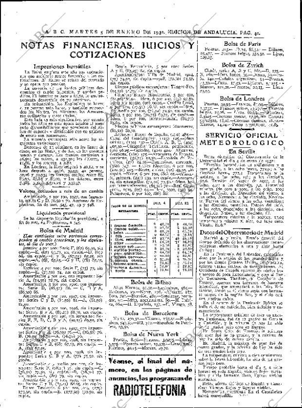 ABC SEVILLA 05-01-1932 página 41