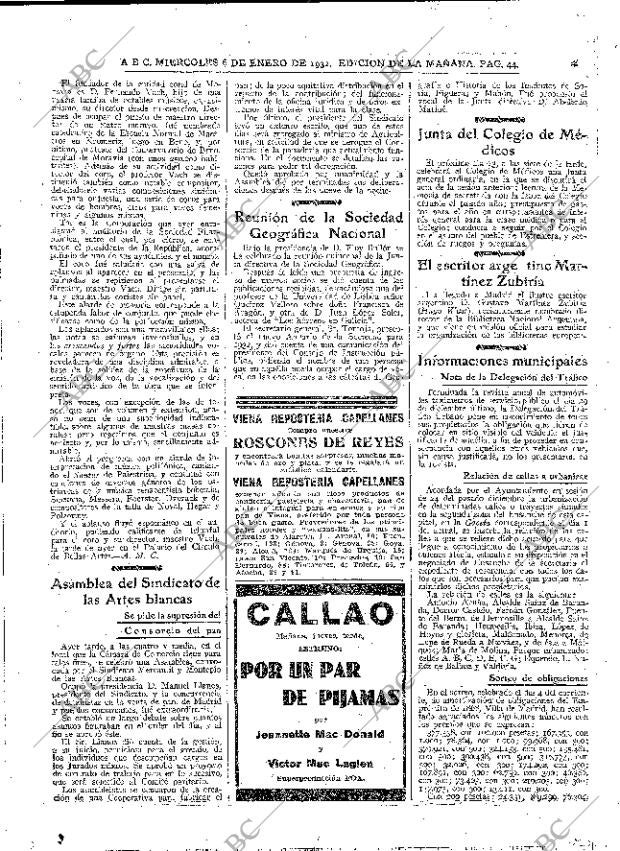 ABC MADRID 06-01-1932 página 44