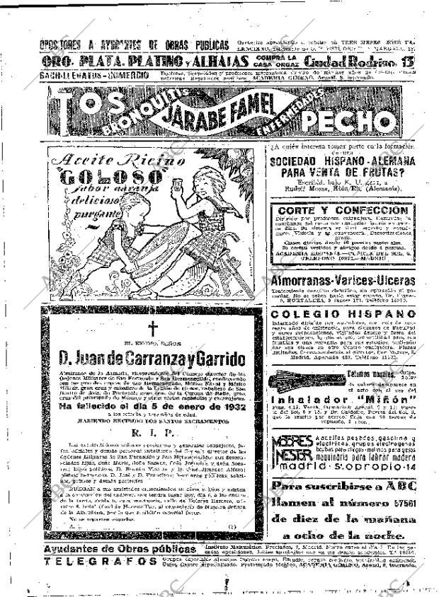 ABC MADRID 06-01-1932 página 62