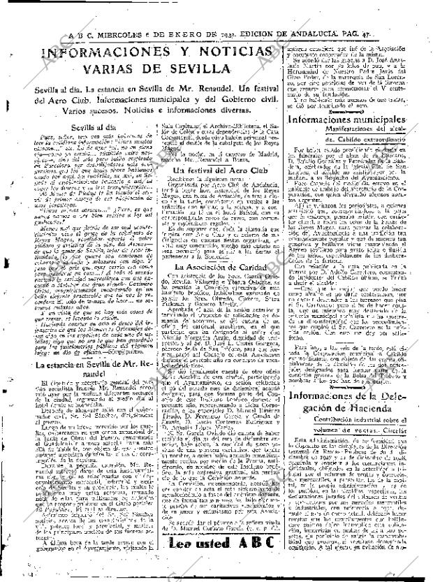 ABC SEVILLA 06-01-1932 página 45