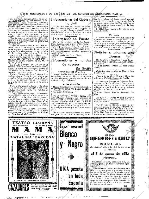 ABC SEVILLA 06-01-1932 página 46