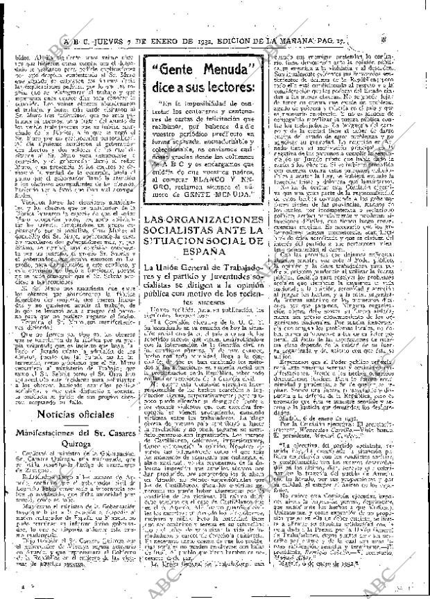 ABC MADRID 07-01-1932 página 17
