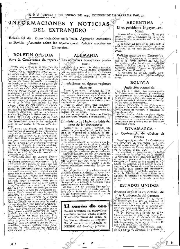 ABC MADRID 07-01-1932 página 33