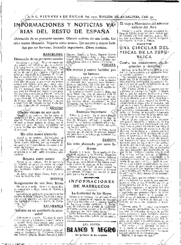 ABC SEVILLA 08-01-1932 página 32