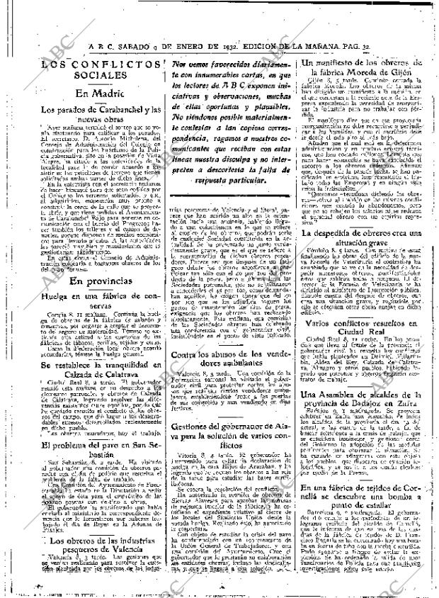 ABC MADRID 09-01-1932 página 32