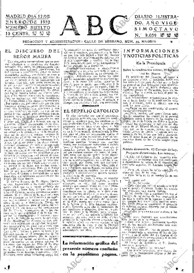 ABC MADRID 12-01-1932 página 15