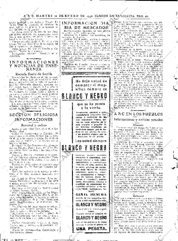 ABC SEVILLA 12-01-1932 página 40