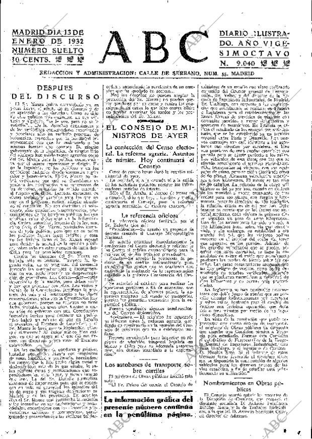 ABC MADRID 13-01-1932 página 15