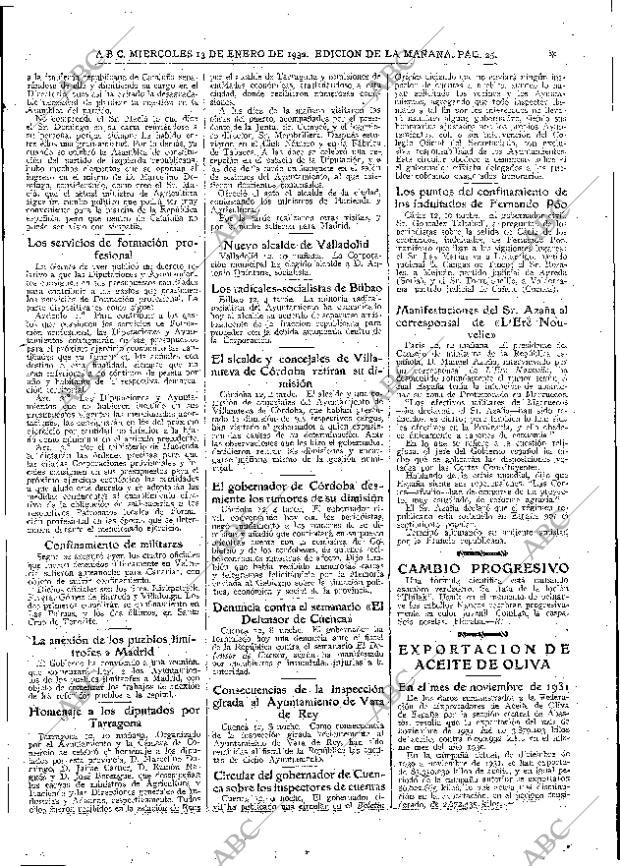 ABC MADRID 13-01-1932 página 25