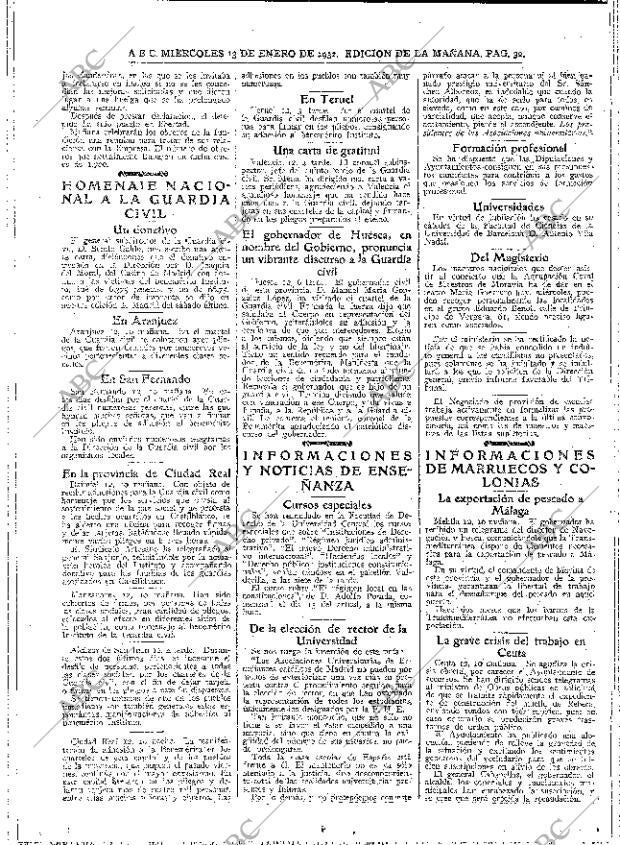 ABC MADRID 13-01-1932 página 32