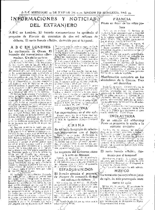 ABC SEVILLA 13-01-1932 página 33