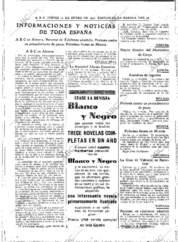ABC MADRID 14-01-1932 página 36
