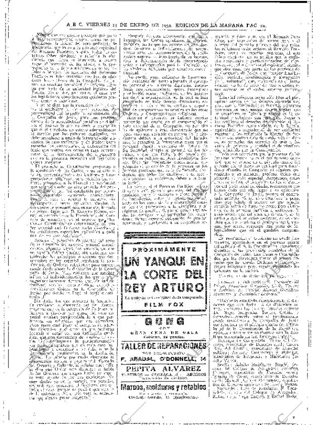 ABC MADRID 15-01-1932 página 22