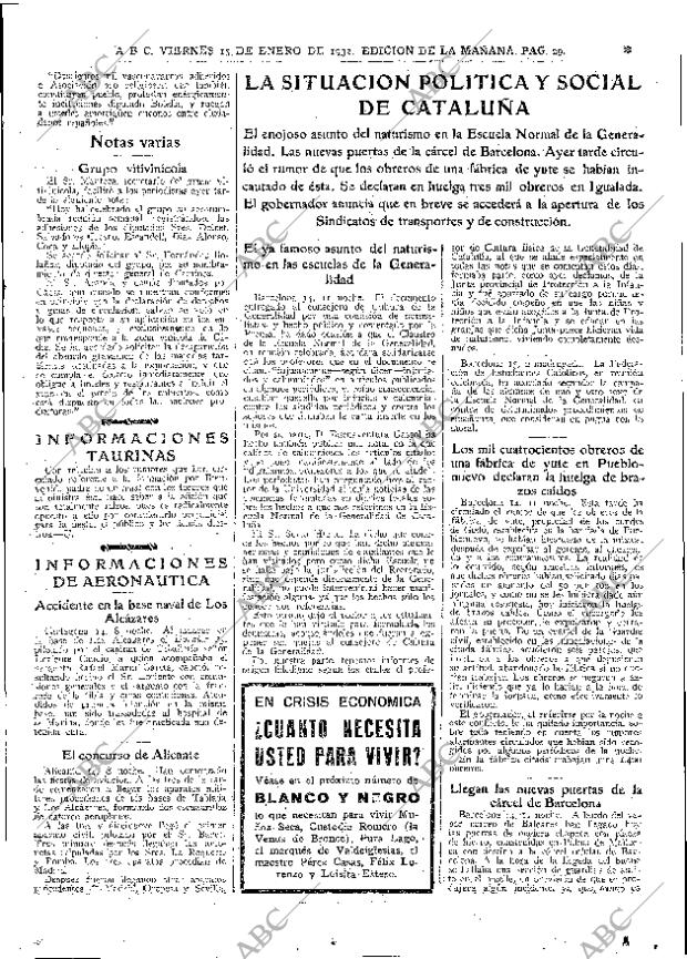 ABC MADRID 15-01-1932 página 29