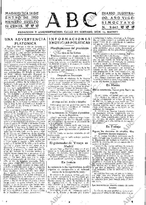 ABC MADRID 16-01-1932 página 15