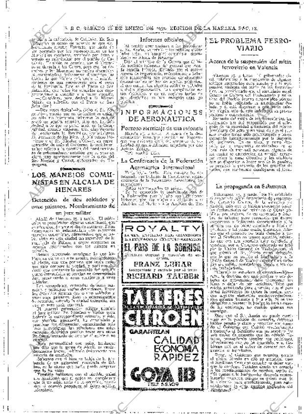 ABC MADRID 16-01-1932 página 18