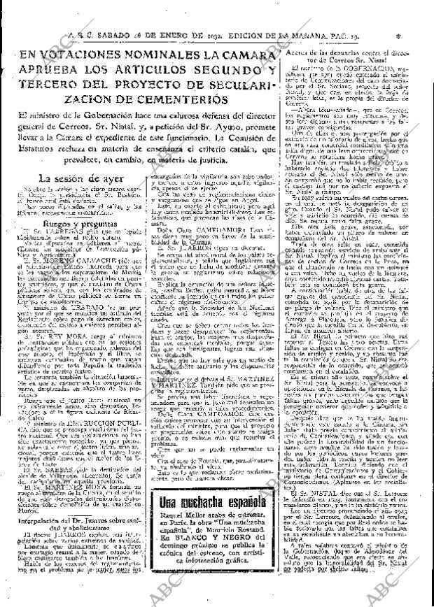 ABC MADRID 16-01-1932 página 19