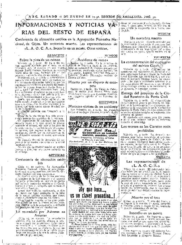 ABC SEVILLA 16-01-1932 página 32