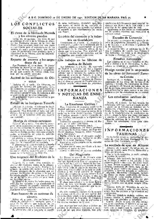 ABC MADRID 17-01-1932 página 37