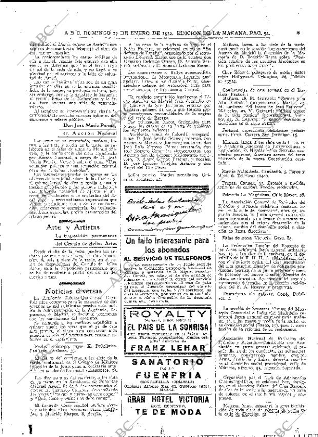 ABC MADRID 17-01-1932 página 50