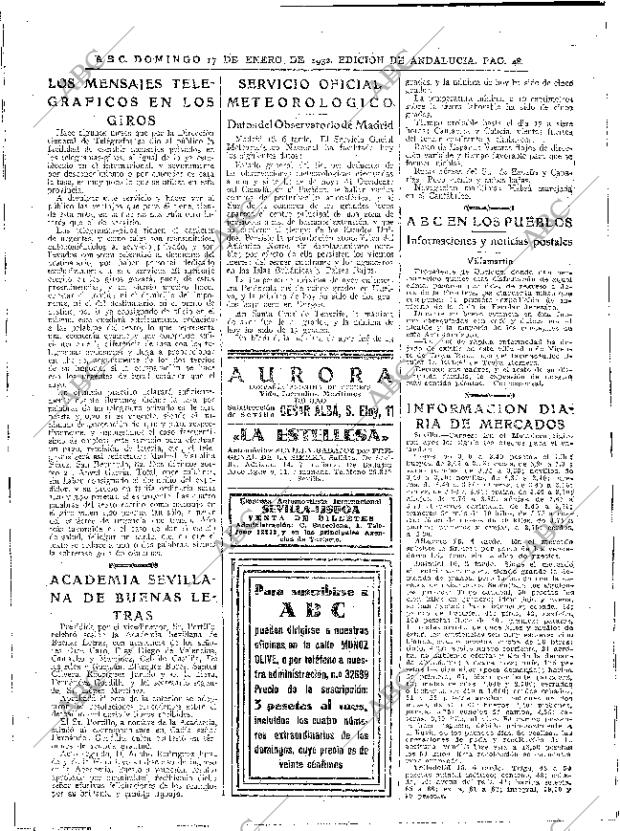 ABC SEVILLA 17-01-1932 página 48