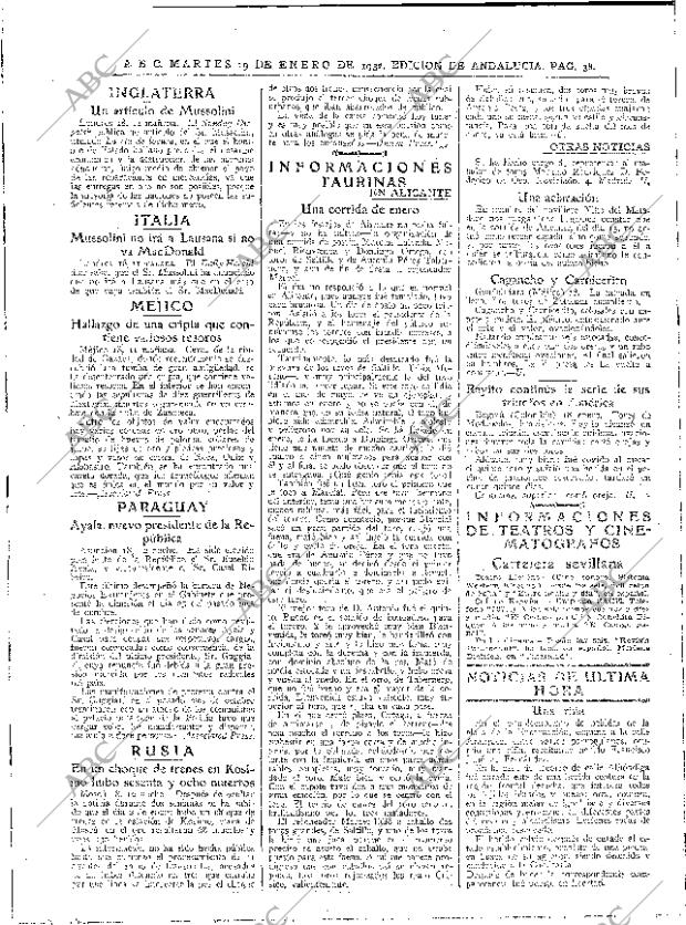 ABC SEVILLA 19-01-1932 página 38